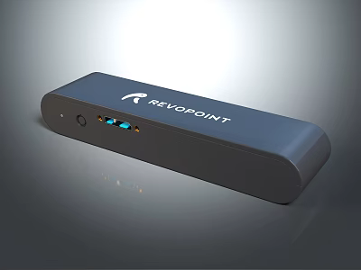 REVOPOINT Blue USB C Hub With Multiple Ports For Laptop Connectivity 3d model