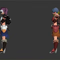 Colorful Anime Game Characters With Various Hairstyles Adventurous Outfits And Dynamic Poses