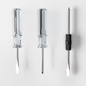Screwdriver Phillips screwdriver flat-blade screwdriver double-head screwdriver universal screwdriver hardware tool 3d model
