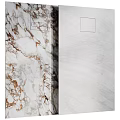 Marble Switch Panels with Two Textures and Square Round Switch Designs 3d model