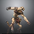 Tiger Humanoid 3D Character Model With Armored Warrior Pose And Clawed Hands Design