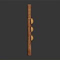 Three Wooden Fences With Cross Structure On Dark Background And Floor Reflections