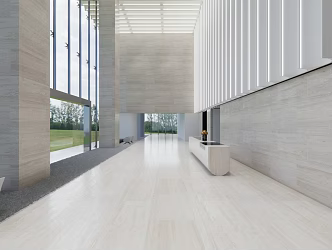 Modern Hall Office Building Hall 3d model