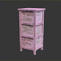 Wooden Three Tier Open Shelf Storage Unit With Natural Wood Finish And Support Legs