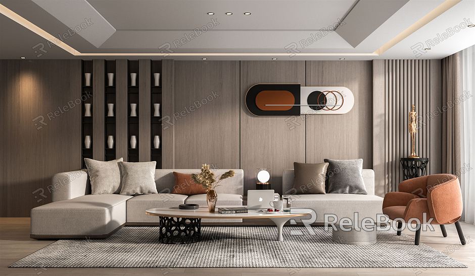 modern living room model