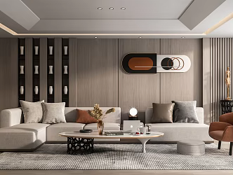 modern living room 3d model
