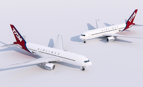 modern aircraft 3d model