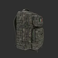 Camouflage Tactical Backpack With Multiple Storage Compartments And Italian Flag Patch