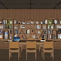 Modern Creative Bookcase Creative Bookshelf Display Cabinet Display Rack Storage Rack Decorative Rack Library Bookcase 3d model