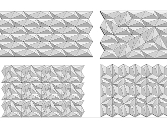 Modern Wall Panel Triangular Concave-Convex Wall Panel 3d model