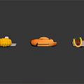 Various Assorted Food Items Including Hamburger Pizza Hot Dog Sushi And More On Black Background