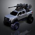 Self-made armed car modified car modified car chariot chariot doomsday car self-made car self-made car modified car 3d model