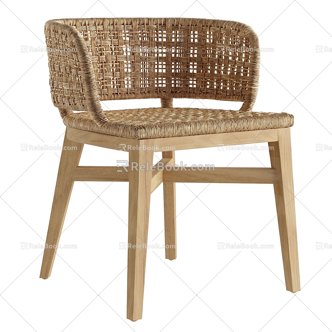 Single Chair Dining Chair Rattan Chair model