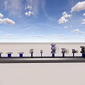Flow distribution diverter 3d model