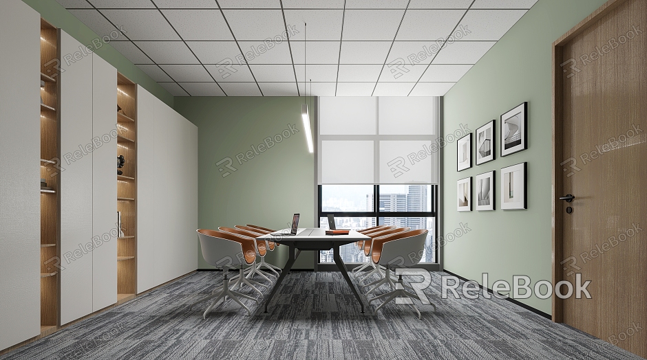 Modern Meeting Room Meeting Table and Chair model