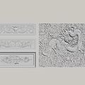 Exquisite Carved Decorative Panels With Intricate Dragon Patterns And Artistic Designs