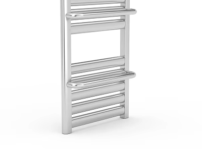 Modern Stainless Steel Storage Cabinet With Multiple Shelves And Sleek Design For Home 3d model
