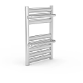 Modern Stainless Steel Storage Cabinet With Multiple Shelves And Sleek Design For Home