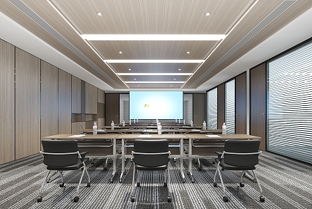 Modern Conference Room 3d model