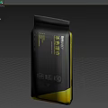 Black And Yellow Portable Power Bank With Digital Display For Charging