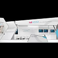 batMEDIA Exhibition Stand Design With Digital Screens And Information Panels