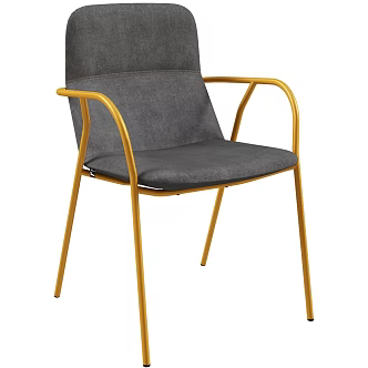 LD Seating Modern Fabric Single Chair Minimalist Single Chair Italian Single Chair Dining Chair Office Chair Metal Chair 3d model