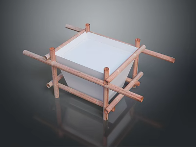 Iron frame large iron frame iron frame house factory industrial iron frame iron ladder rigid ladder work frame rigid scaffold 3d model