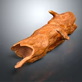 Handcrafted Wooden Animal Sculpture With Natural Stone Texture And Organic Shape Design