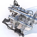 High Precision Industrial Equipment Mechanical Design Featuring Gears Shafts And Metal Components