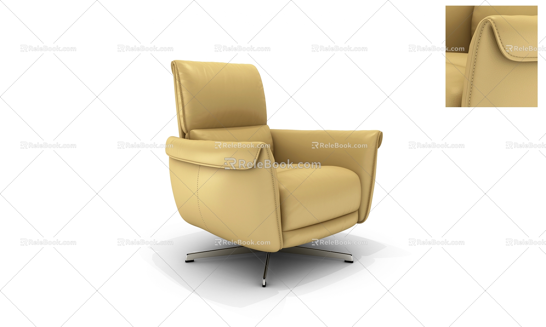 Modern Fashion Leather Electric Functional Chair Functional Sofa 3d model