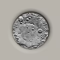 Detailed Gray Moon Surface With Circular Craters And Rocky Texture 3d model