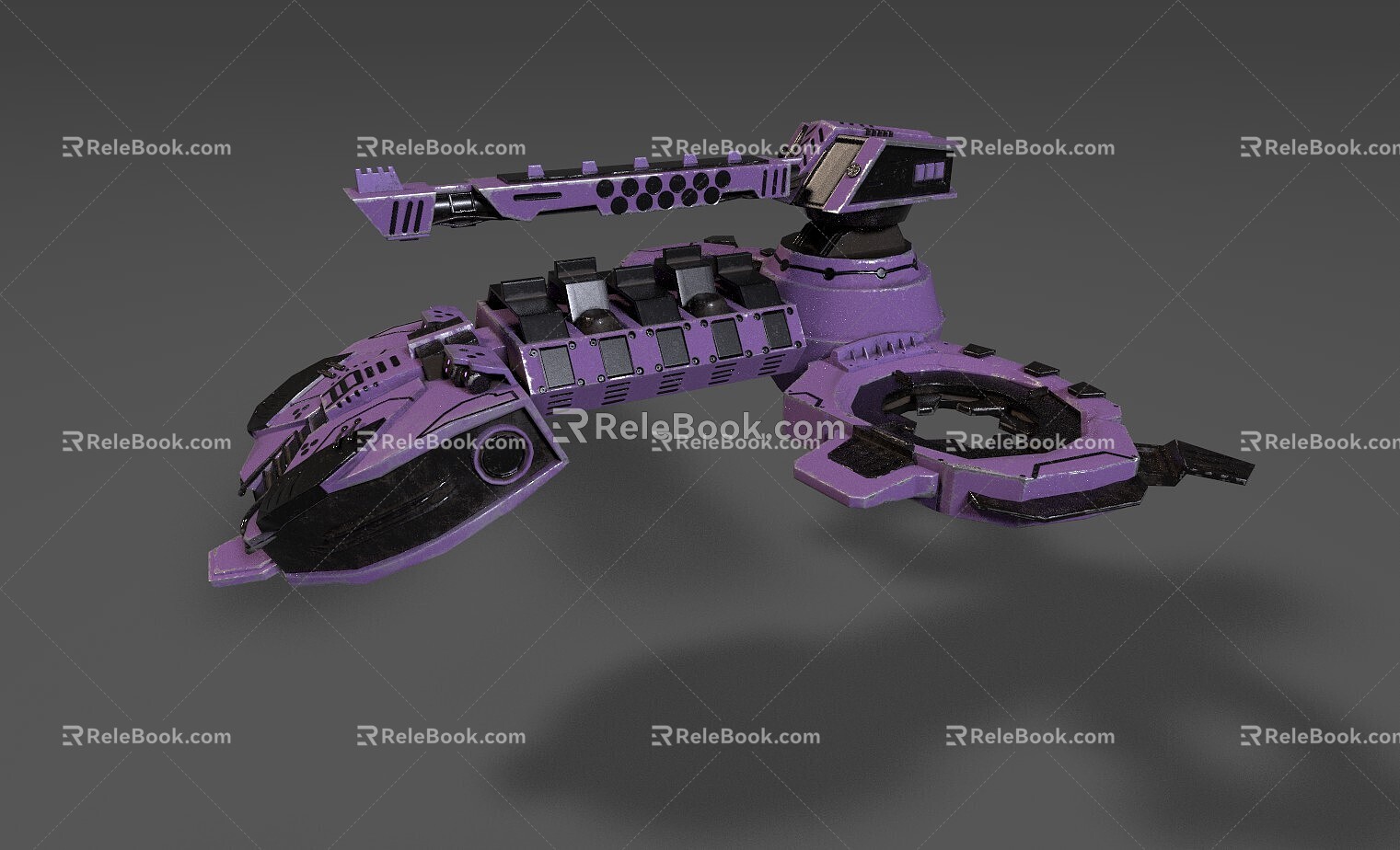 Spaceship Game Scene Props Vehicle 3d model