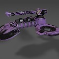 Spaceship Game Scene Props Vehicle 3d model