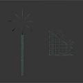 Detailed Architectural Building Model With Glass Roof Frame Arched Elements And Windows