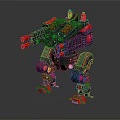 Modern Robot Warrior Mechanical Combat Police Mechanical Armor 3d model