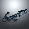 Modern Tactical Crossbow With Transparent Body Metal Frame Integrated Scope And Advanced String Mechanism