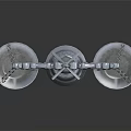 Ornamental metal balance scale with decorative base trays and chains