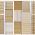 Stylish Window Blinds With Various Designs And Natural Wood Tones For Home Decoration