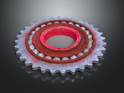 Industrial LOFT gear bearing 3d model