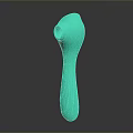 Green Silicone Vibrator With Smooth Handle And Ergonomic Design Product