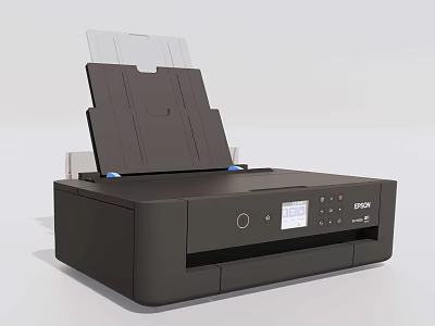 EPSON Modern Inkjet Printer With Open Paper Tray And Control Panel Design 3d model