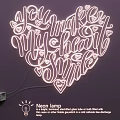 Decorative Neon Lamp With Heart Shape And You Make My Heart Smile Text