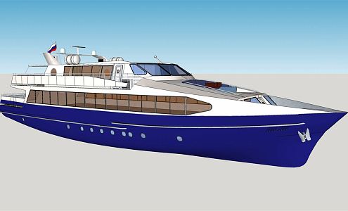 Modern Yacht Big Yacht 3d model