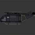 Futuristic Black Aircraft With Dual Large Propellers And Numbered 01 Design