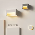 Simple Modern Wall Lamp Design With Warm Yellow Light And Geometric Shapes For Minimalist Interior