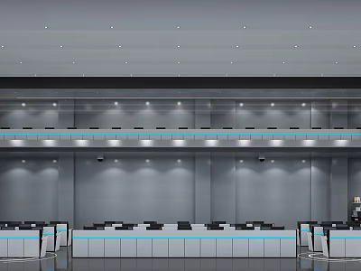 Command Center Conference Room 3d model
