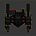 laser tower turret turntable sci-fi tower defense game tower defense sci-fi turret game turret game turret 3d model