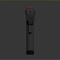 Modern Tactical Handgun Featuring Ventilated Barrel Ergonomic Grip Orange Trigger And Emblem