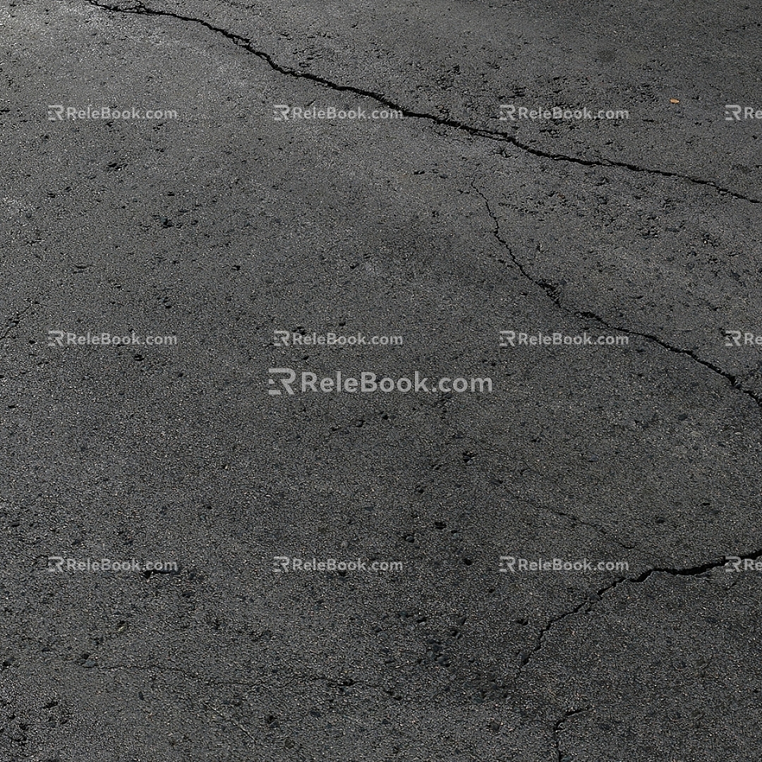 Modern Other Asphalt Crack Road Parking Lot Sidewalk 3d model