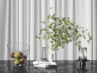 Modern ornaments combination vase plant ornaments 3d model